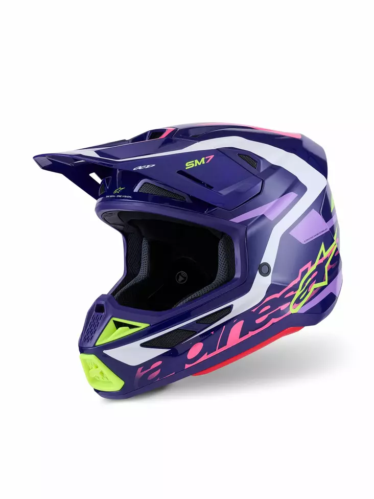 Alpinestars Kypärä S-M7 Deed Lila/Pinkki, XL - Duell ajovarusteet - 36213 - 1