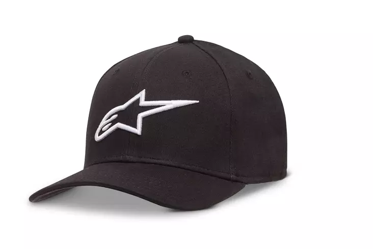 Alpinestars lippis Ageless Curve musta/valko, 2XL - Duell ajovarusteet - 35993 - 1