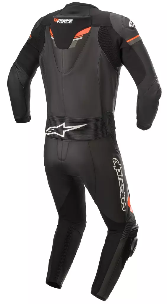 Alpinestars Nahkapuku GP Force Chaser V2 2 PCS Musta/Fluo Punainen 52 - Duell ajovarusteet - 40203 - 1