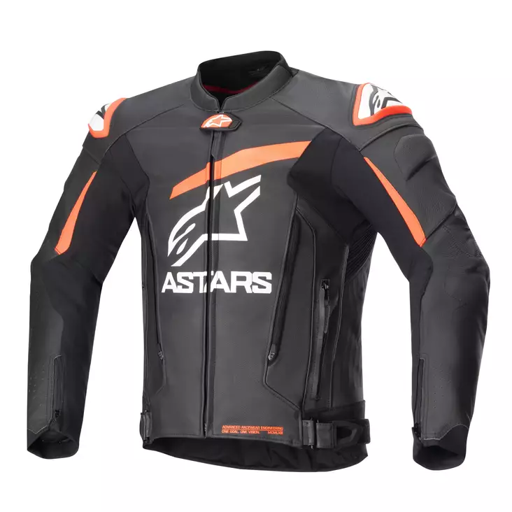 Alpinestars Nahkatakki GP Plus R v4 Musta/Punainen Fluo, 48 - Duell ajovarusteet - 41003 - 1