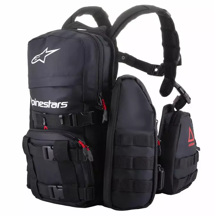 Alpinestars Reppu Techdura Musta/Valkoinen - Duell ajovarusteet - 35503 - 1