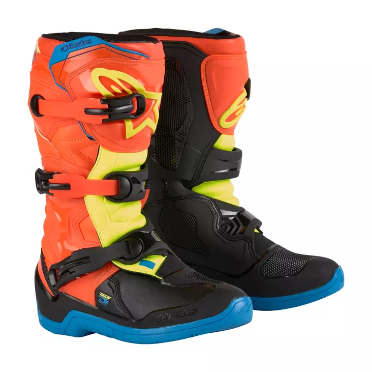 Alpinestars Saapas Tech 3s Nuorten oranssi/Sininen, 37 - Duell ajovarusteet - 38883 - 1