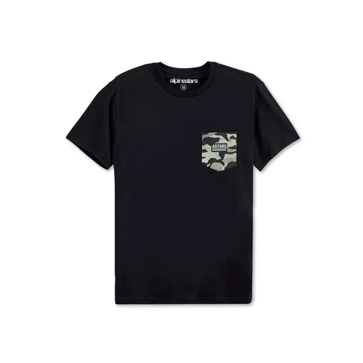 Alpinestars T-Paita Pocket Camo Musta, 2XL - Duell ajovarusteet - 35153 - 1