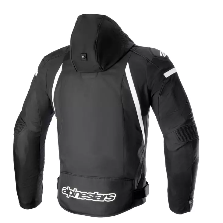 Alpinestars Tekstiilitakki Zaca Vedenpitävä Musta/Valkoinen 2XL - Duell ajovarusteet - 42843 - 1