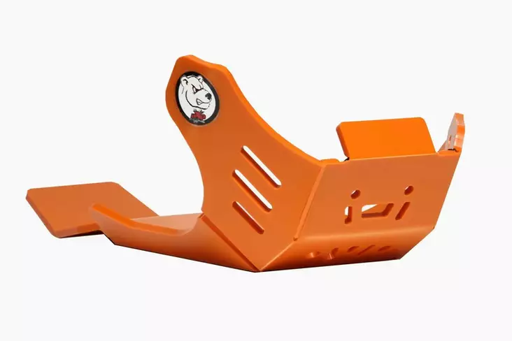 AXP Xtrem HDPE Skid Plate Orange KTM 250SXF/350SXF/250XCF/350 XCF 23- - Duell MP varaosat ja tarvikkeet - 87103 - 1