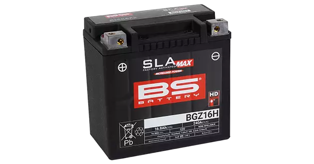 BS Battery BGZ16H (FA) SLA MAX - Sealed & Activated - Duell muut varaosat ja tarvikkeet - 131313 - 1