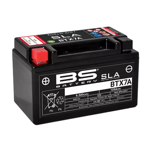 BS Battery BTX7A (FA) SLA - Sealed & Activated - Duell muut varaosat ja tarvikkeet - 131763 - 1