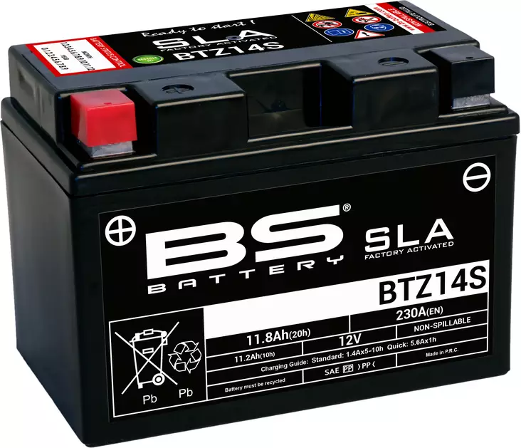 BS Battery BTZ14S (FA) SLA - Sealed & Activated - Duell muut varaosat ja tarvikkeet - 131883 - 1