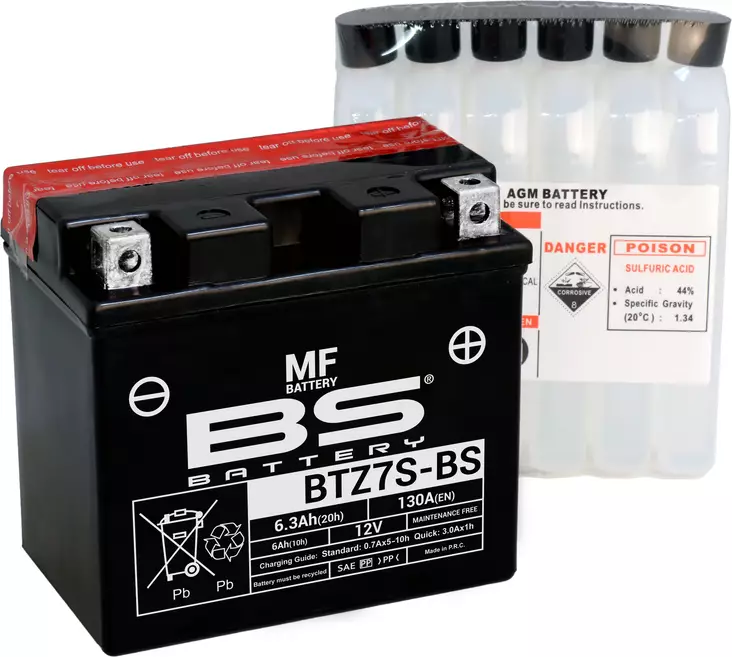 BS Battery BTZ7S-BS MF (cp) Maintenance Free - Duell muut varaosat ja tarvikkeet - 131633 - 1