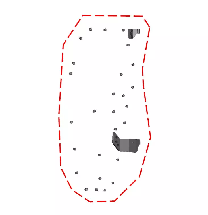DFK Oven Sarana- + ovikiinnikesarja Vasen Polaris Ranger 570 Midsize 2022-> - Duell ATV varaosat ja tarvikkeet - 29953 - 1