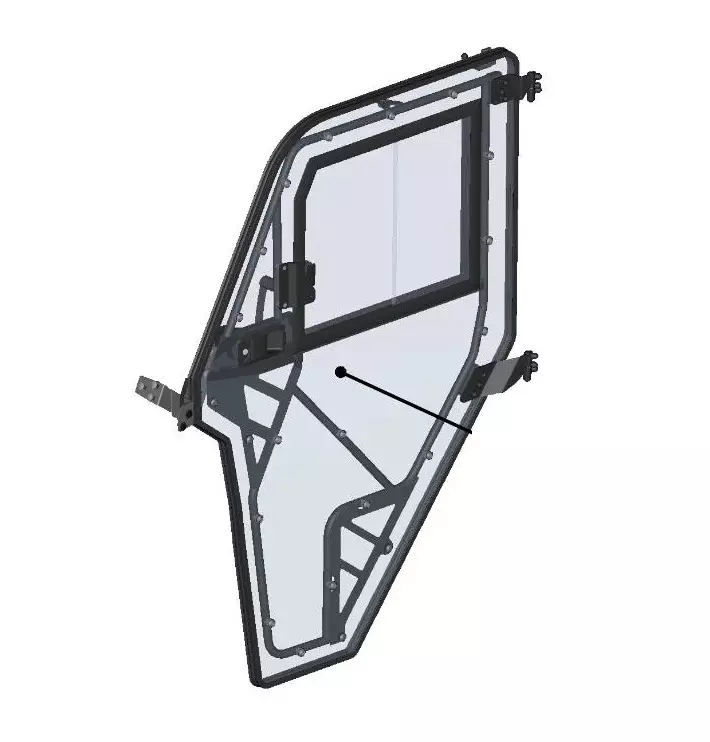 DFK Ovi kokoonpano Vasen CFMoto Uforce 600 - Duell ATV varaosat ja tarvikkeet - 29923 - 1