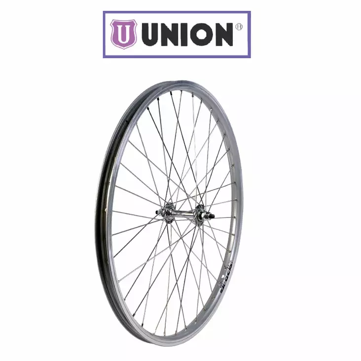 Etupyörä 22" 19-484 UNION 3/8" mutteri. JETSET. alumiini - Duell polkupyörien varaosat ja tarvikkeet - 58263 - 1