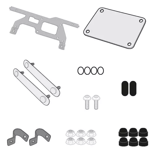Givi Kit To Fix S250 On Plos5108Cam - Duell MP varaosat ja tarvikkeet - 101733 - 1