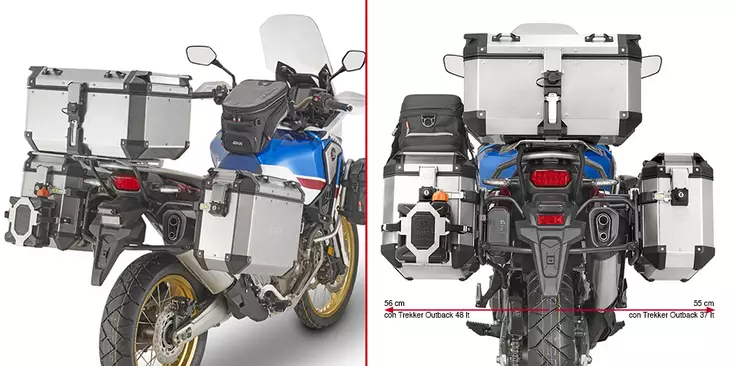 Givi putkisivutelineet Trekker Outback CRF1000L Africa Twin (18) - Duell MP varaosat ja tarvikkeet - 102643 - 1