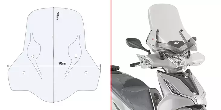 GIVI SPECIFIC FITTING KIT 6114DT - Duell MP varaosat ja tarvikkeet - 100473 - 1