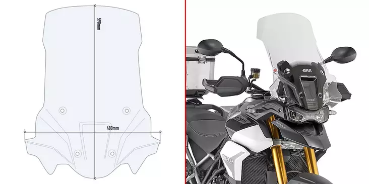 GIVI SPOILER T.TIGER 900 RALLY 2020 - Duell MP varaosat ja tarvikkeet - 100243 - 1