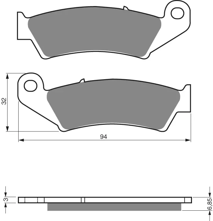 GOLDFREN Jarrupalat 041 Ceramic Carbon S3 - Duell MP varaosat ja tarvikkeet - 67613 - 1