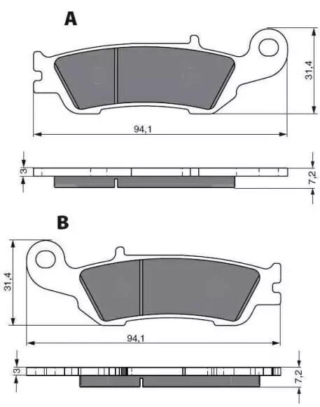 GOLDFREN Jarrupalat 248 Ceramic Carbon AD - Duell MP varaosat ja tarvikkeet - 68973 - 1