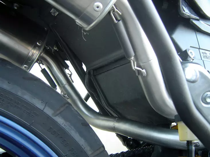 GPR Aprilia Pegaso Strada 650 2005/09 Pair EC-Approv. slip-on exhaust Satinox - Duell MP varaosat ja tarvikkeet - 112463 - 1