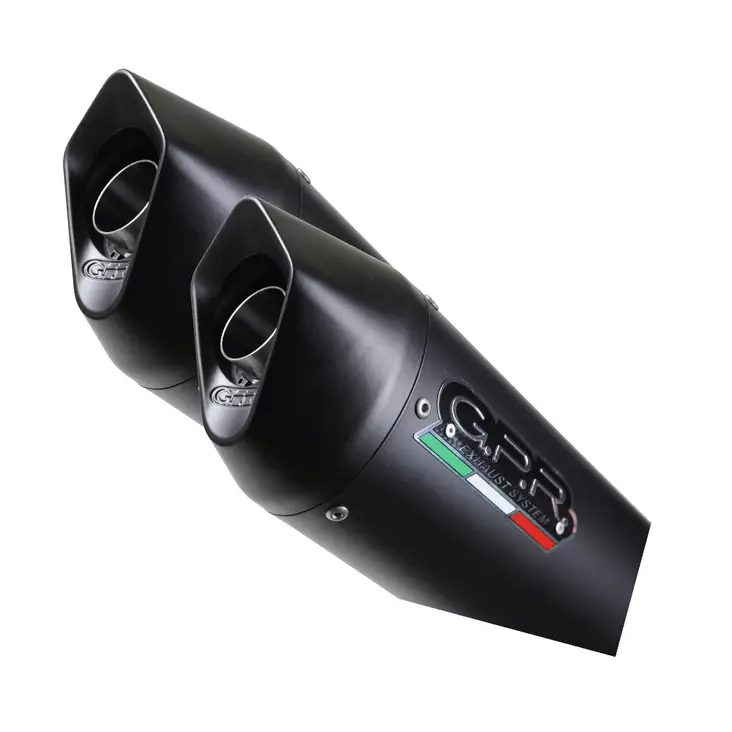 GPR Ducati Monster 600 2001-03 Pair EC-Approv. slip-on exhaust Furore Nero - Duell MP varaosat ja tarvikkeet - 110813 - 1