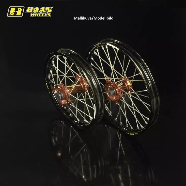 Haan wheel Husqvarna FC 16-22 19-2,15 MAGNESIUM HUB/BLACK RIM - Duell MP varaosat ja tarvikkeet - 63713 - 1