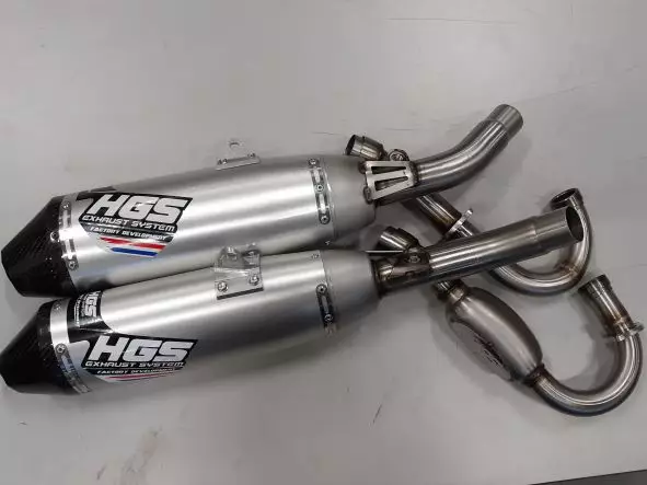 HGS Täysputkisto 4T CRF250 18-21 tupla vaimentimet - Duell MP varaosat ja tarvikkeet - 68433 - 1