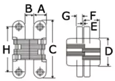 Hidden hinges - Duell venetarvikkeet - 5173 - 1