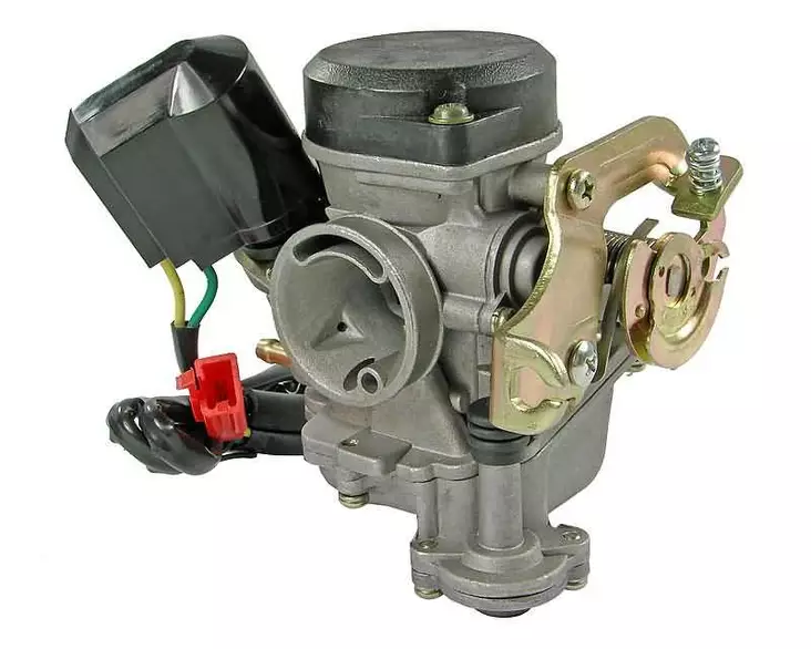 Kaasutin 18mm Muovikansi Kiina-skootterit 4-T 50cc / Kymco 4-T / SYM 4-T - Duell mopojen varaosat ja tarvikkeet - 115143 - 1