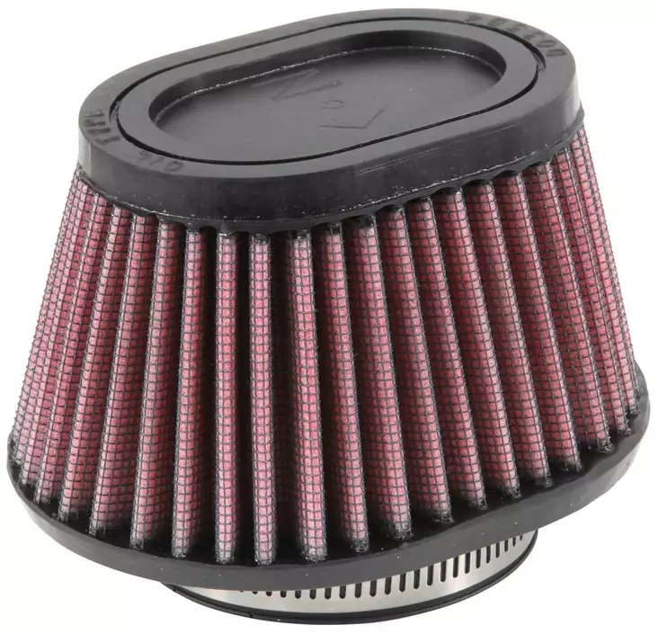 K&N Universal Clamp-On Air Filter 2-7/16"Flg 4-1/2" X 3-3/4"B 3-1/2" X 2-1/2"T - Duell MP varaosat ja tarvikkeet - 127173 - 1