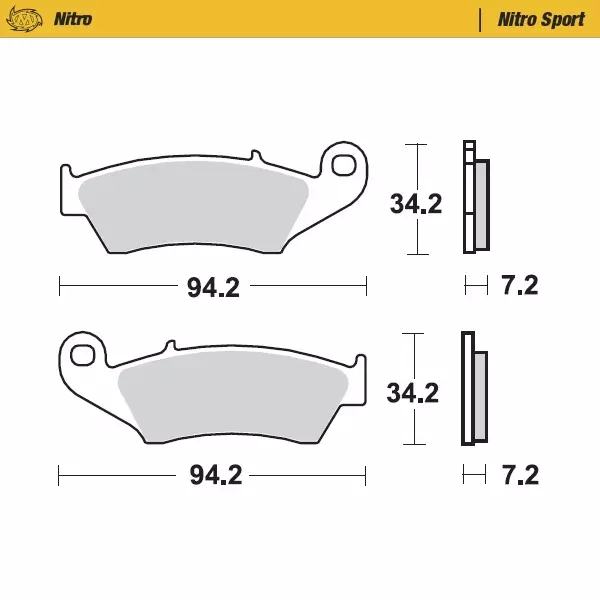 Moto-Master Nitro Racing Jarrupalat Honda: CR 125-250-500 CRF 450 XR 400-600-6 - Duell MP varaosat ja tarvikkeet - 120693 - 1