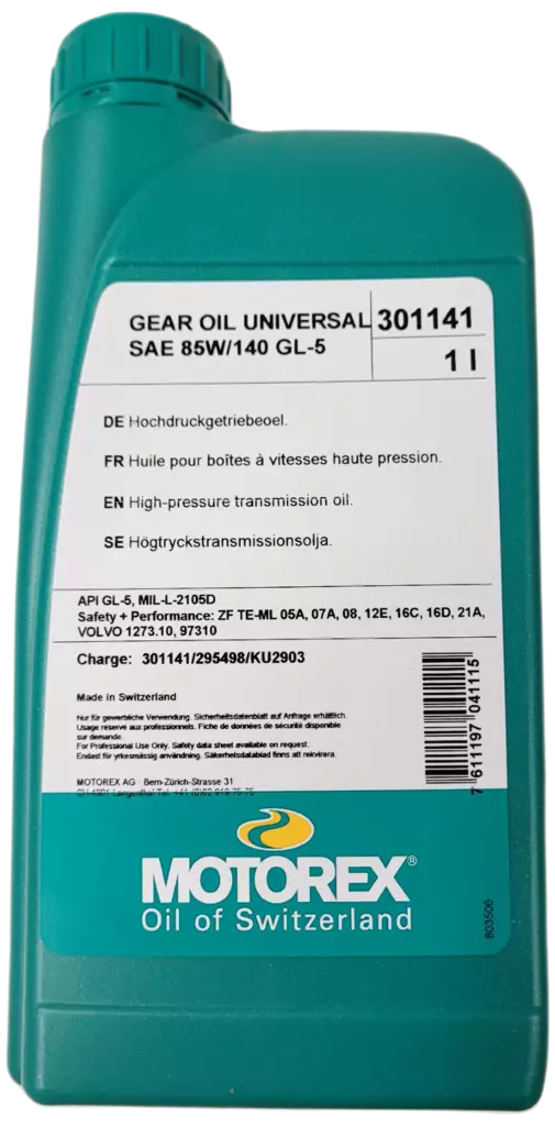 Motorex Gear Oil Universal 85W/140 1L (12) - Duell öljyt ja muut nesteet - 63073 - 1