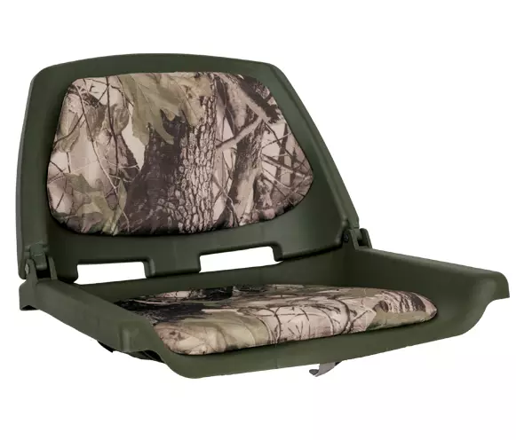 OS FISHERMANS SEAT FOLDING PADDED CAMOUFLAGE - Duell venetarvikkeet - 132533 - 1
