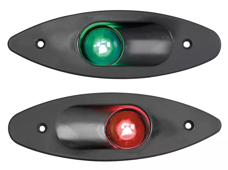 Osculati Built-in ABS navigation light green/black - Duell venetarvikkeet - 7433 - 1