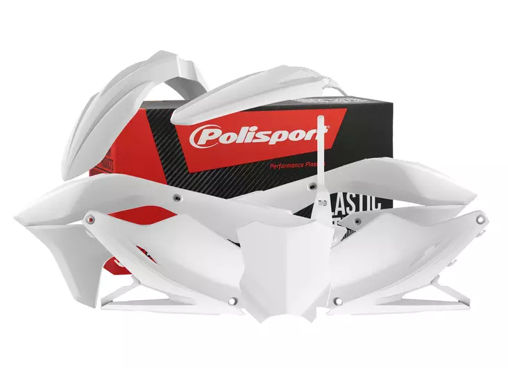 Polisport plastic kit KX450F 16-18 White (1) - Duell MP varaosat ja tarvikkeet - 129773 - 1