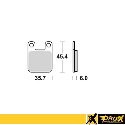 ProX Front Brake Pad KTM60/65SX '97-01 - Duell MP varaosat ja tarvikkeet - 80753 - 1