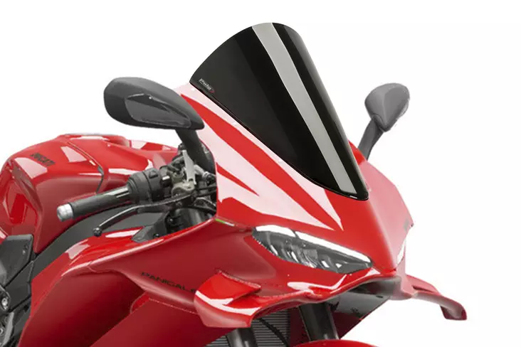 Puig Cupula R-Racer Ducati Panigale V4/S 25' C/Black - Duell MP varaosat ja tarvikkeet - 95213 - 1