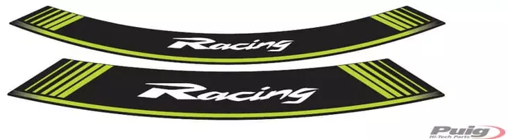 Puig Kit 8 Rim Strips Racing C/Green - Duell MP varaosat ja tarvikkeet - 92493 - 1