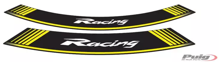 Puig Kit 8 Rim Strips Racing C/Yellow - Duell MP varaosat ja tarvikkeet - 92593 - 1