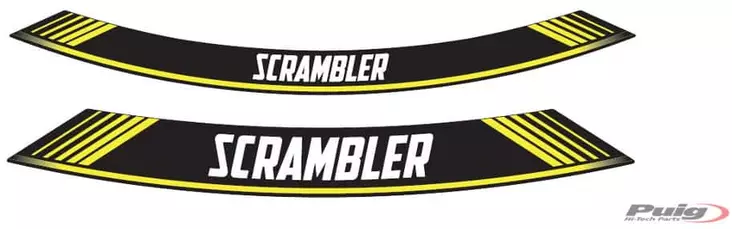 Puig Kit 8 Rim Strips Scrambler C/Yellow - Duell MP varaosat ja tarvikkeet - 90333 - 1