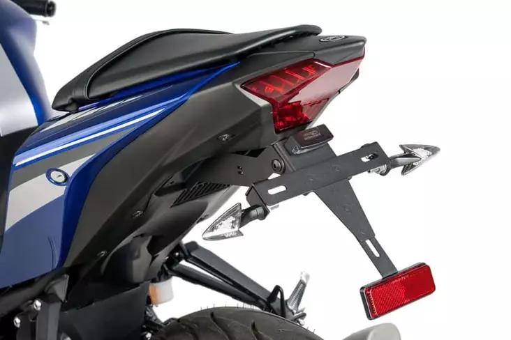 Puig License Support Yamaha Yzf-R3 15-18 / Mt-03 16-18' - Duell MP varaosat ja tarvikkeet - 91463 - 1