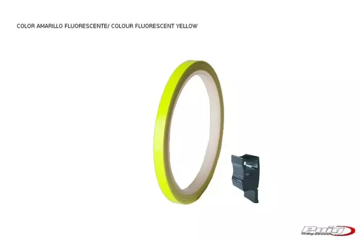 Puig Rim Strip 6 Meters+Aplicator C/Yellow Fluorescent - Duell MP varaosat ja tarvikkeet - 93203 - 1