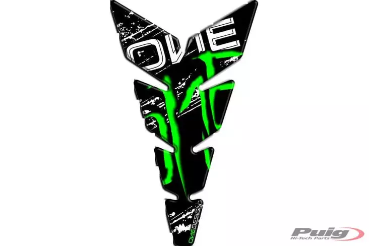 Puig Tank Pad Mod. One C/Green - Duell MP varaosat ja tarvikkeet - 90653 - 1