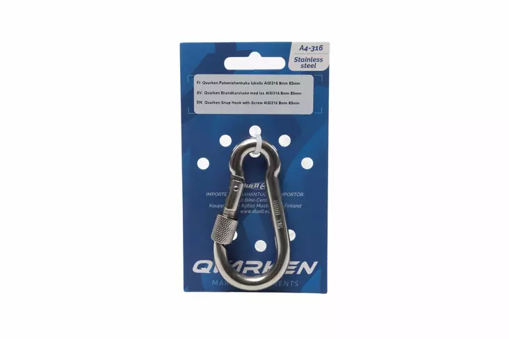 Qvarken Palomiehenhaka lukolla AISI316 12mm 140mm - Duell venetarvikkeet - 139213 - 1