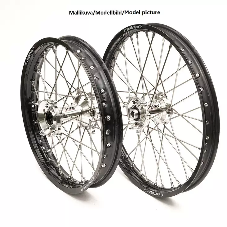 REX 19-2,15 KTM ALL SX-F 23-.. BLACK RIM/SILVER HUB 22MM - Duell MP varaosat ja tarvikkeet - 63393 - 1