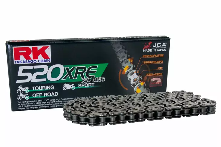 RK 520XRE XW-rengasketju +CL (jousil.) - Duell MP varaosat ja tarvikkeet - 117633 - 1