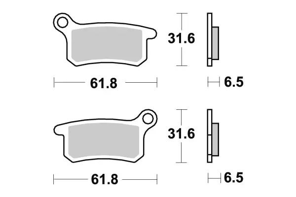 Sbs Jarrupalat Carbon Silver - Duell MP varaosat ja tarvikkeet - 123863 - 1