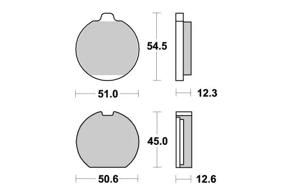 Sbs Jarrupalat Ceramic Taakse - Duell MP varaosat ja tarvikkeet - 123453 - 1