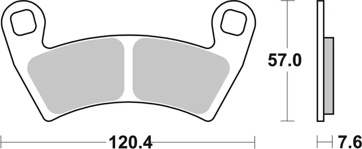 Sbs Jarrupalat Racing Sintered - Duell MP varaosat ja tarvikkeet - 122173 - 1
