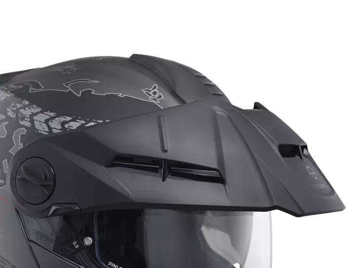 Schuberth Kypärä E2 Atlas mattamusta/punainen, 65 3XL - Duell ajovarusteet - 65943 - 1