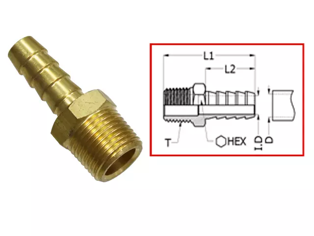 Sea-X polttoaineliitin Universal 1/4 NPT x 3/8 - Duell venetarvikkeet - 136633 - 1